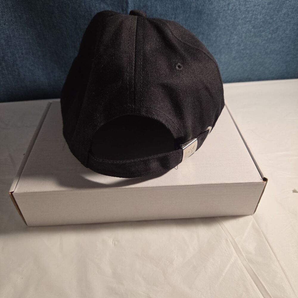 Black Rhinestone Trim Baseball Cap Peng Yuan - Picture 14 of 16